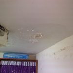 צילום של רטיבות בקיר במהלך ביצוע בדיקה בבית של הלקוח